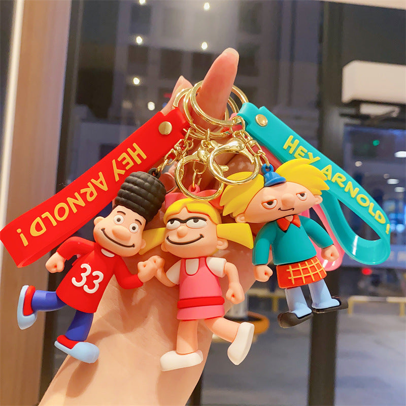 Wholesale cute cartoon silicone keychains