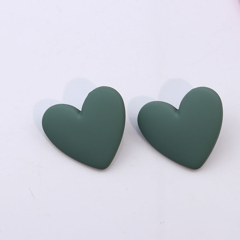 Wholesale 20-Color Heart  Acrylic Earrings