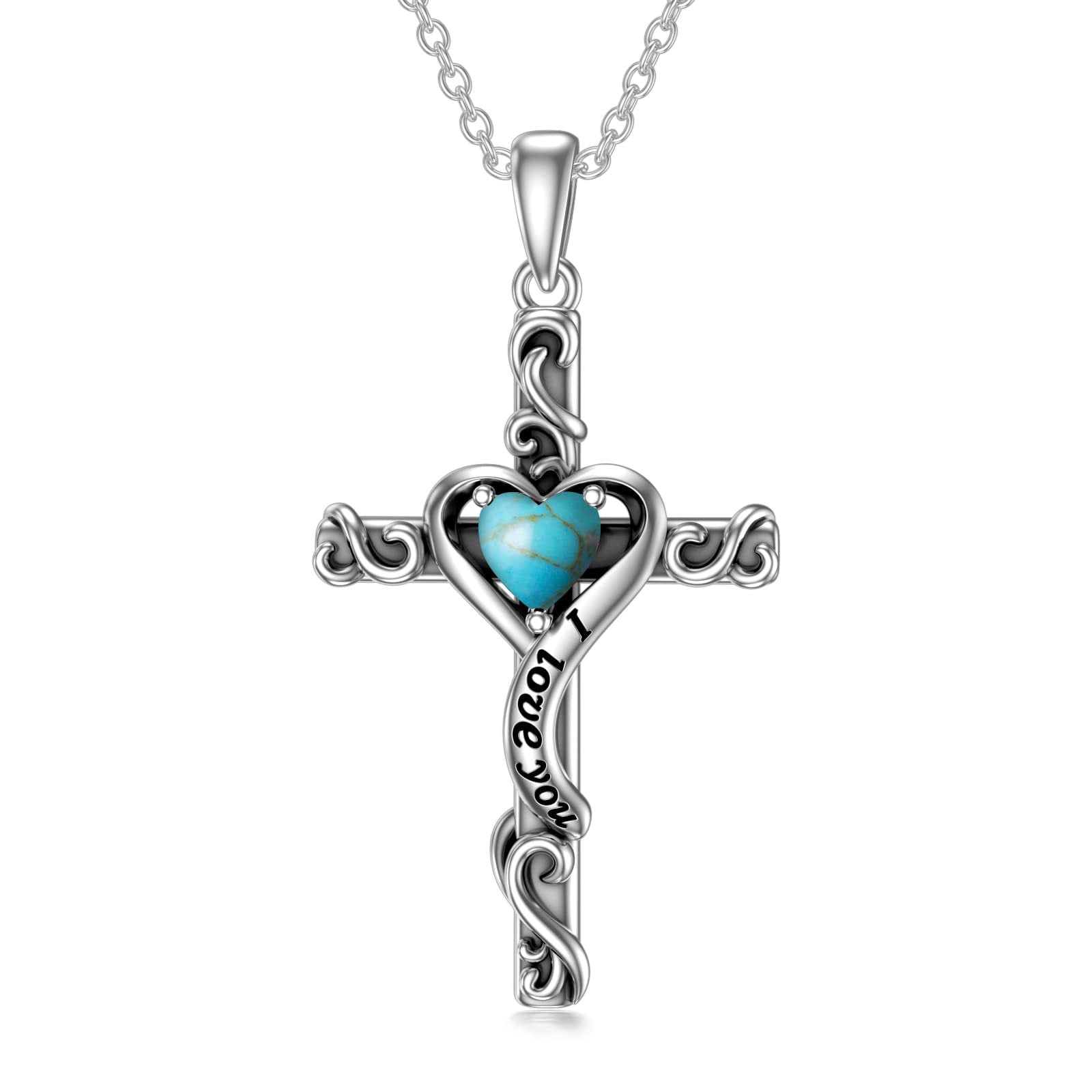 Wholesale Cross I Love You Pendant Necklace