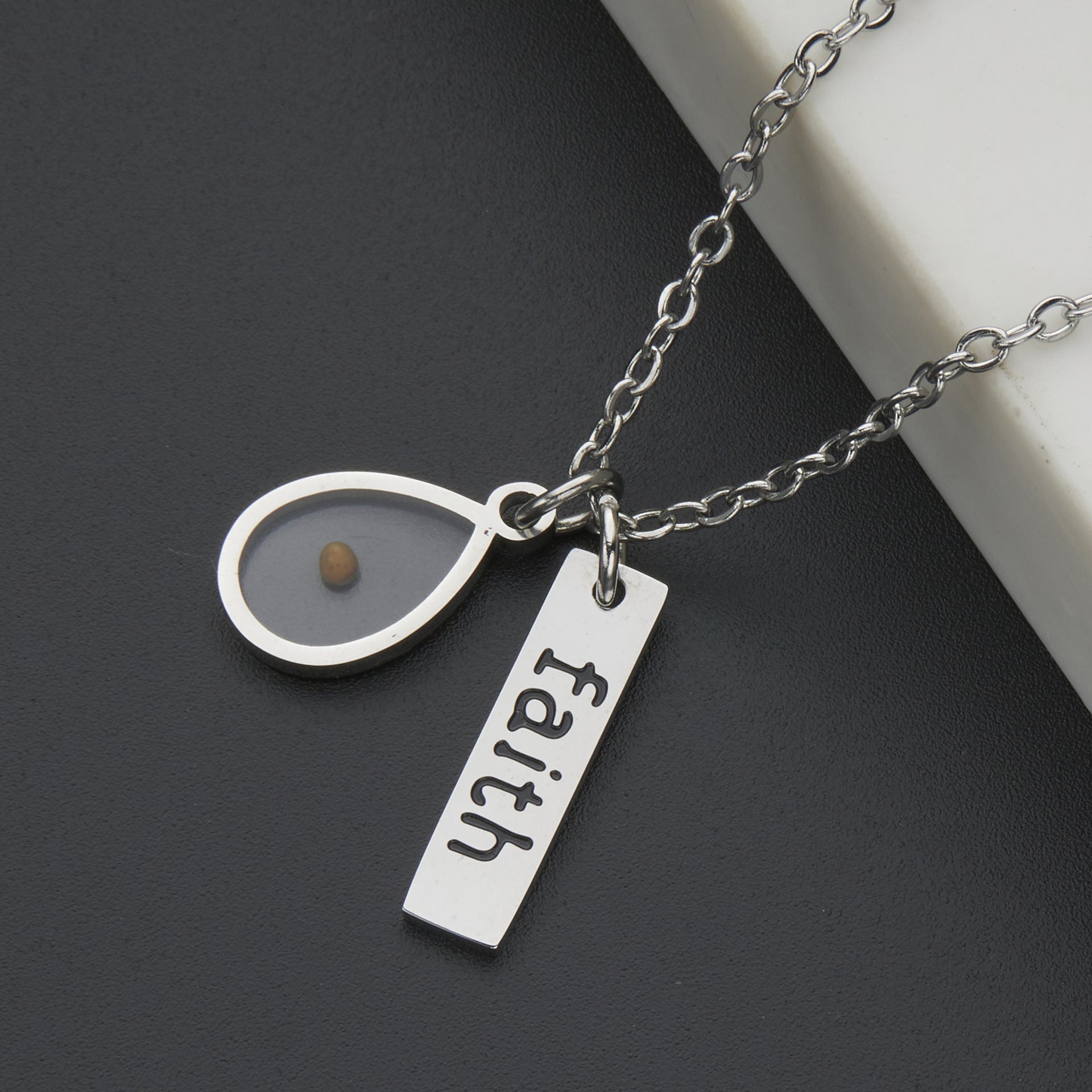 Wholesale Mustard Seed Pendant Necklace
