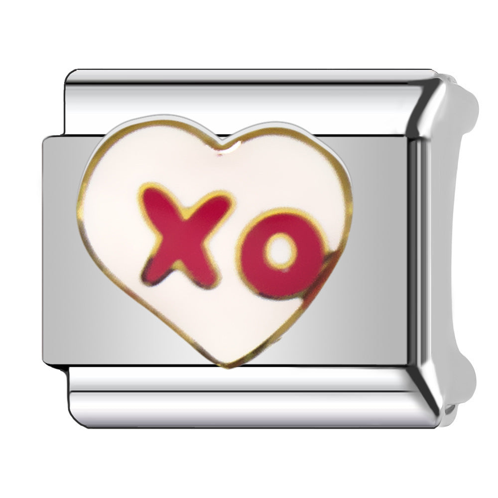 Wholesale  Italian Charm Bracelet 9mm DIY Pink  Creative Stainless Steel Composable Bracelet