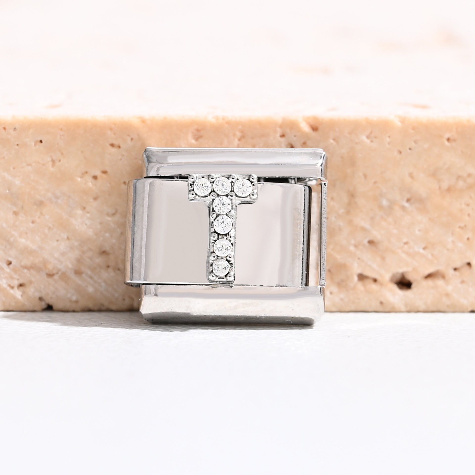 Wholesale 9mm Italian Charm Starter Bracelets DIY Letter Stainless Steel Composable Bracelet