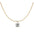 Wholesale  Zircon Necklace Emerald Zircon Bead Chain chocker Short Necklace Light Luxury Style Necklace
