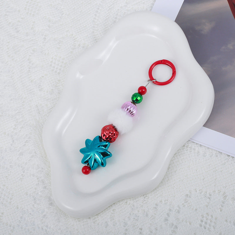 Wholesale Christmas beaded  keychain