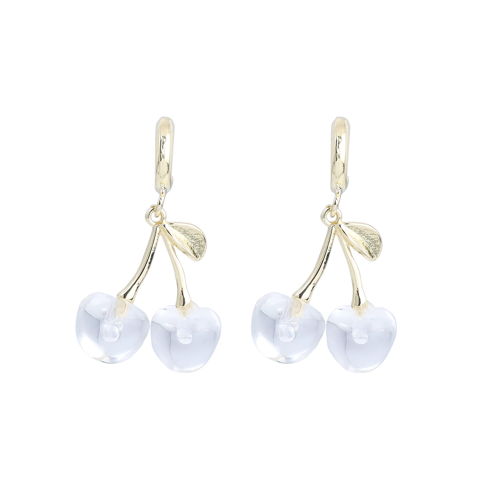 Wholesale Red Cherry Niche Design Light Luxury Earrings