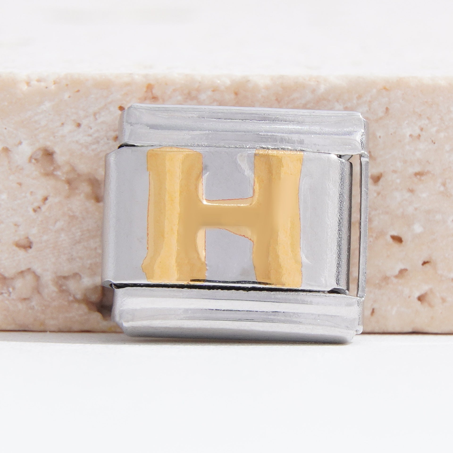 Wholesale Italian Charm Bracelet 9mm DIY Splicing English Alphabet Series Stainless Steel Composable Bracelet