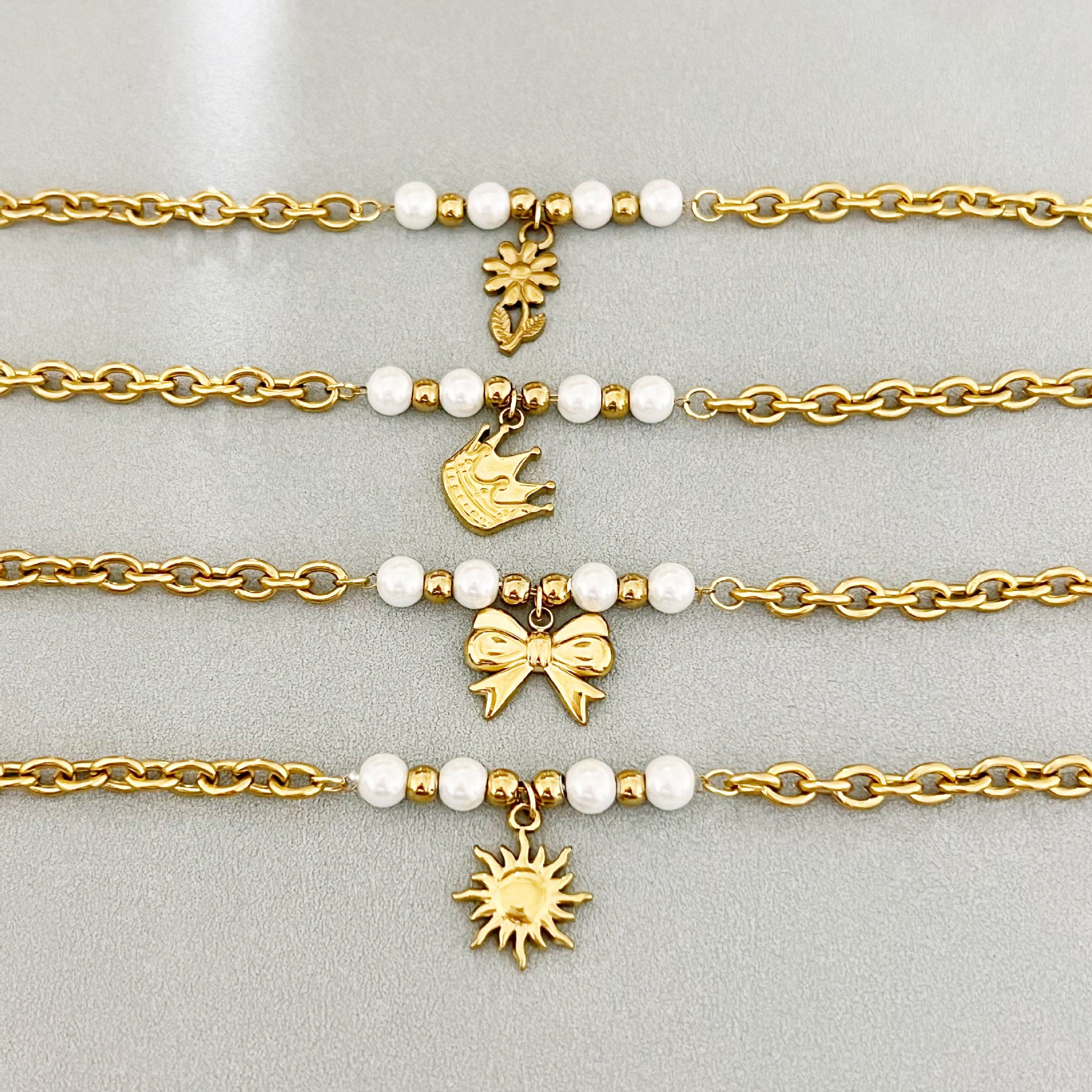 Wholesale pearl stainless steel bracelet