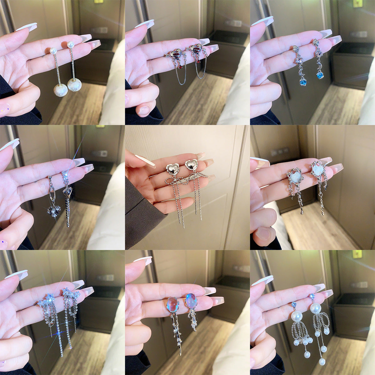 Wholesale Vintage Bow Pearl Earrings 925 Silver Needle ACC-ES-Miaosi002