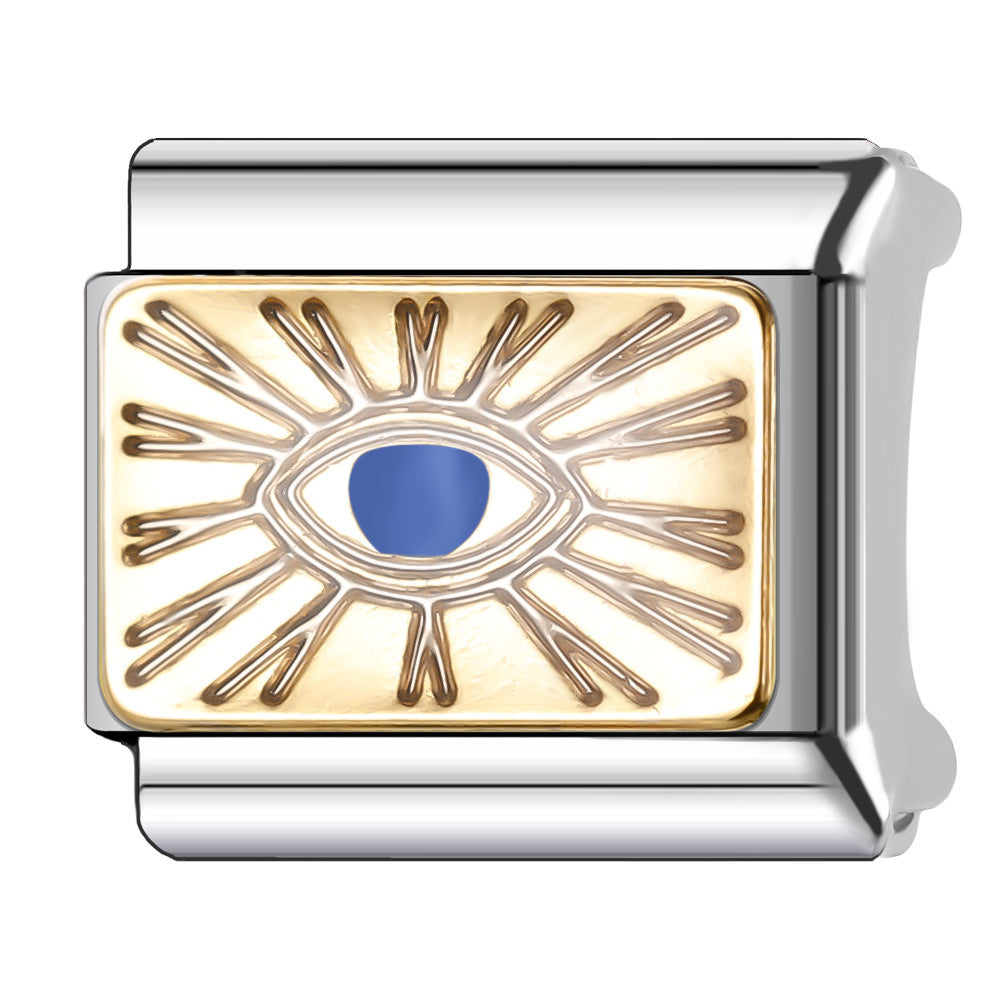 Wholesale Italian Charm Bracelet 9mm DIY Splicing Cute Creative Stainless Steel Composable Bracelet