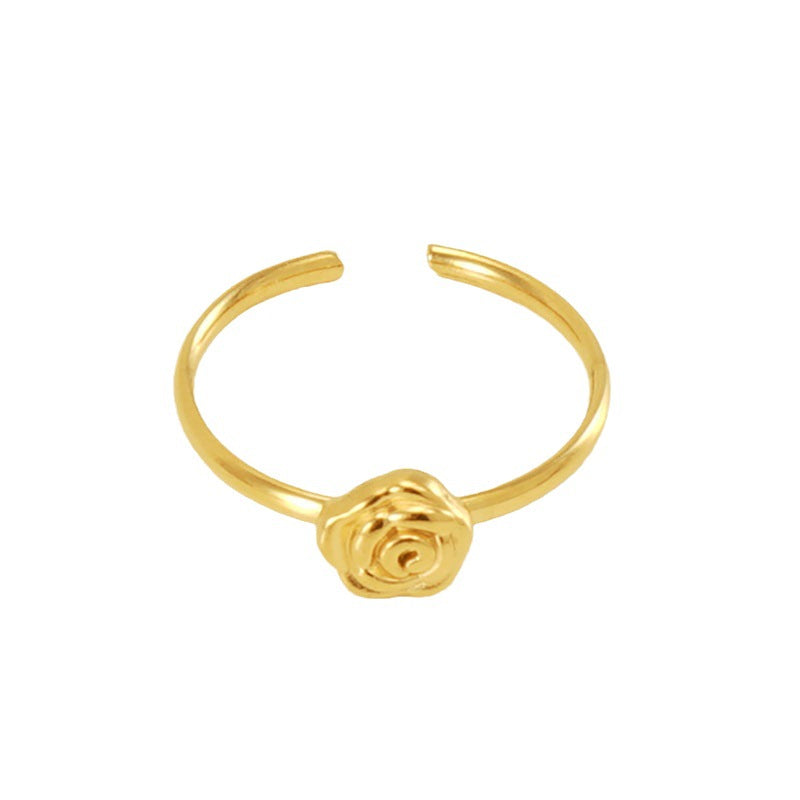 Wholesale  titanium steel plating 18K opening adjustable ring