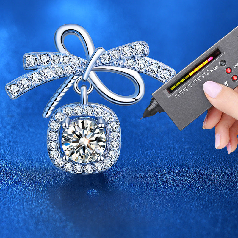 Wholesale 925 sterling silver bow earrings