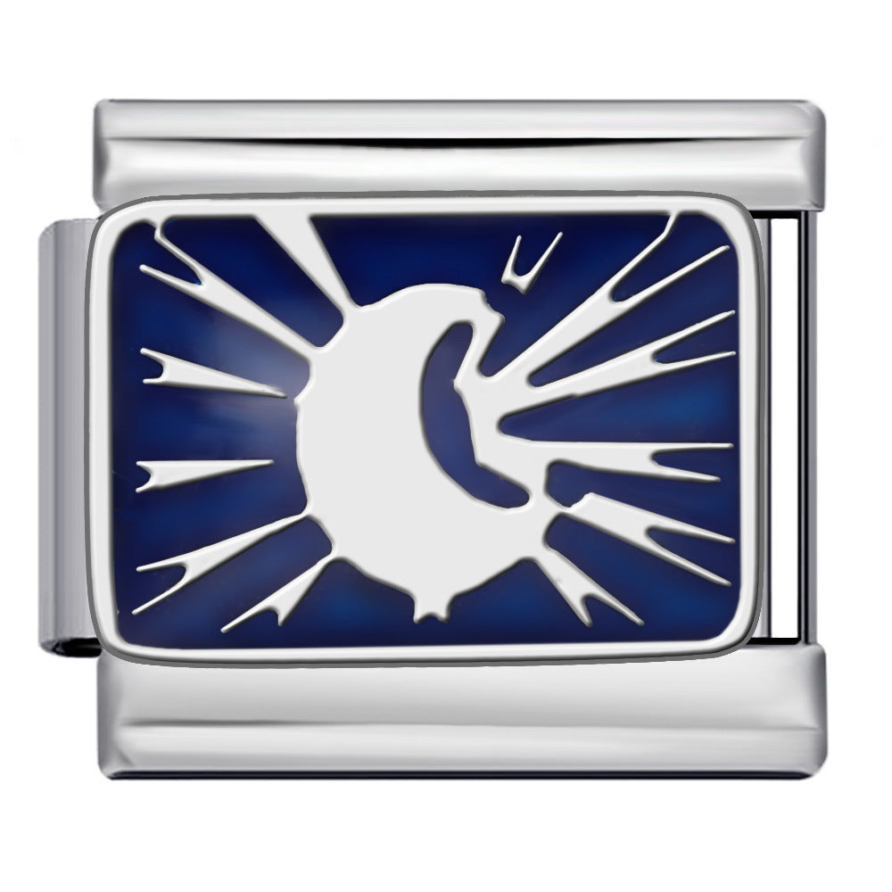 Wholesale Titanium Steel Welding Pattern Italian Module Bracelet Italian Charm bracelet