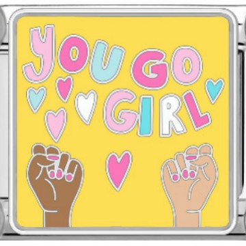 Wholesale Italian Charm Bracelet 9mm DIY creative  letter flower   Creative Stainless Steel Composable Bracelet