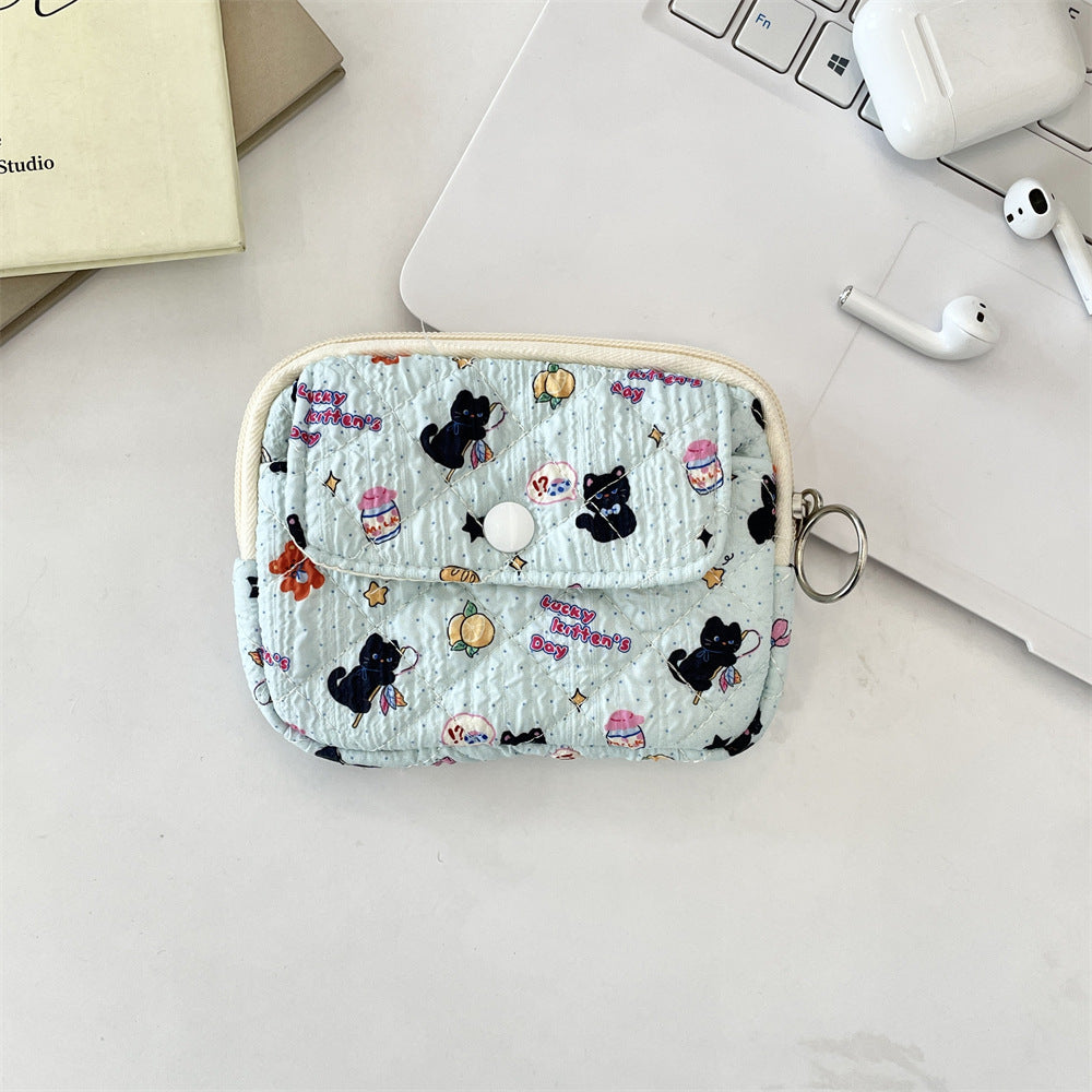 Wholesale Cute Anime Cartoon Multifunctional Card Wallet Cosmetic Bag Trendy Polyester Women S Storage Pouch For Home And Boutique Resale
