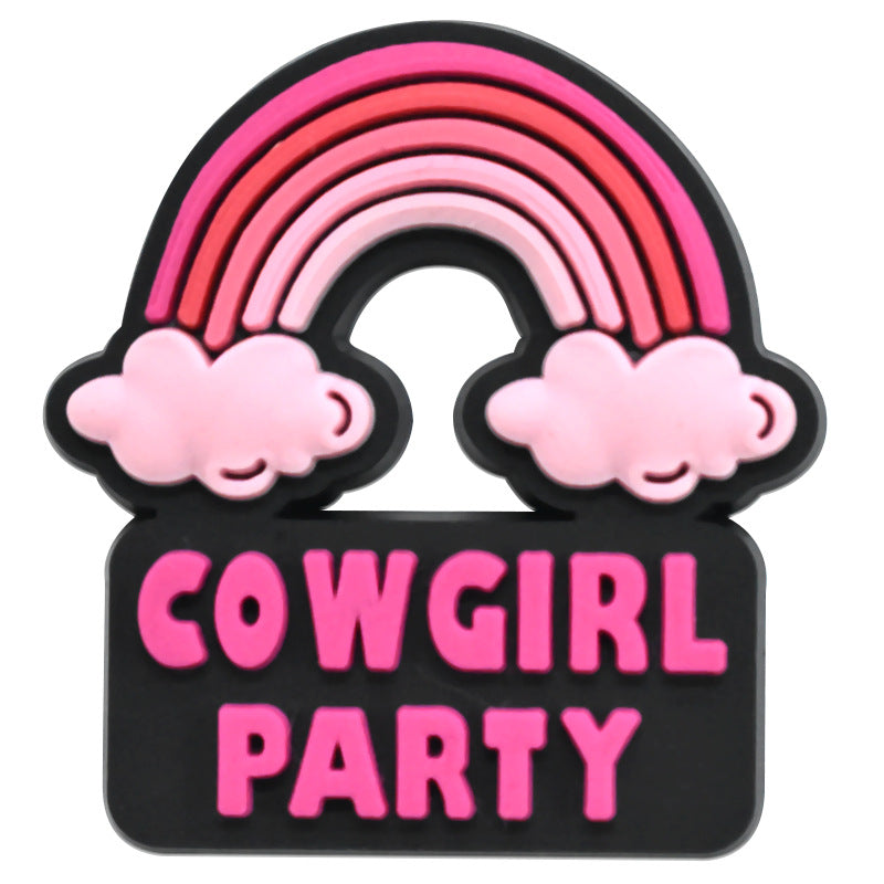 Wholesale 100pcs Random Pink Denim Shoes Accessories Shoes Charms