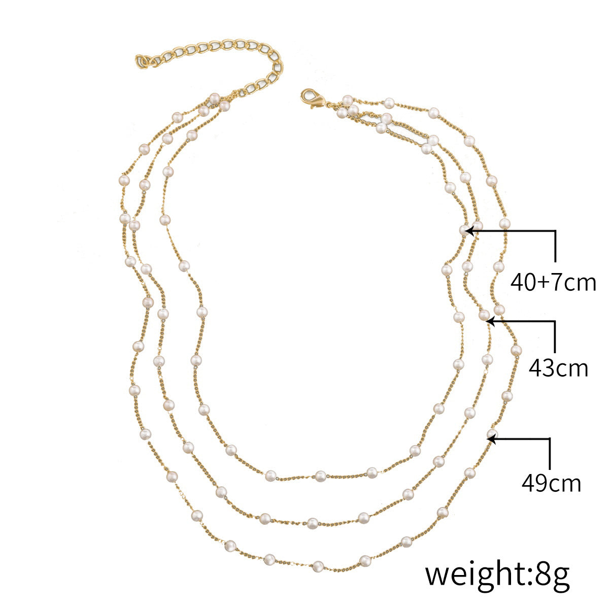 Wholesale Metal  Hip-hop Style Cold Style Simple Necklace