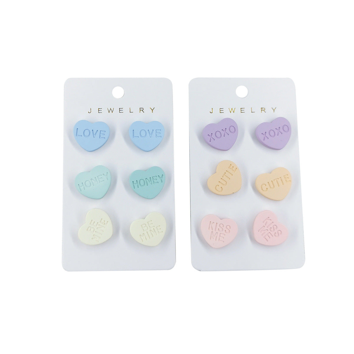 Wholesale Valentine's Day Cute Set Acrylic Letter Earrings Set