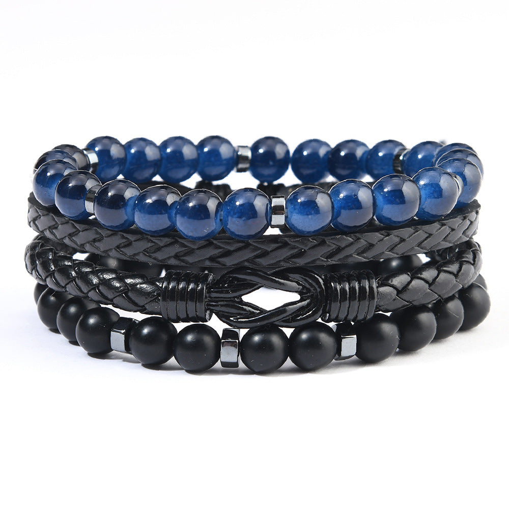 Wholesale 3PCS Glass bead bracelet set