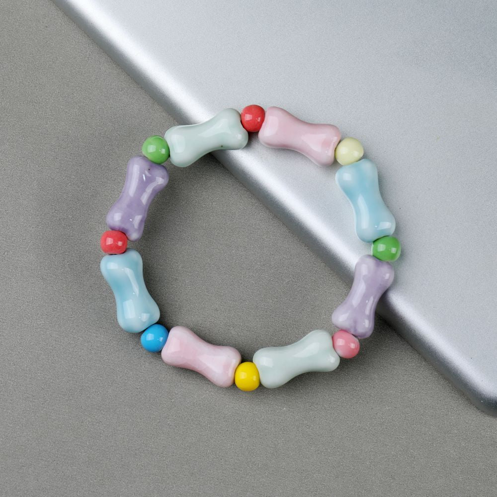 Wholesale Ceramic Bone Porcelain Bead Bracelet ACC-BT-YXH005