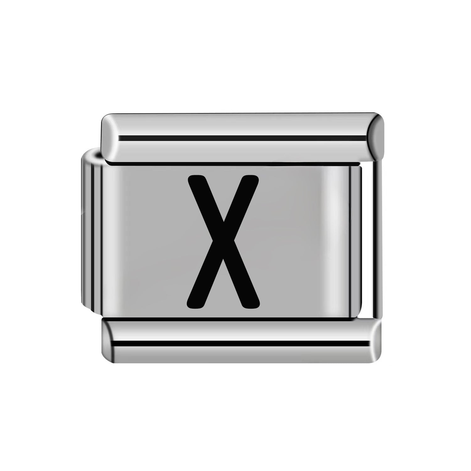 Wholesale 10pcs Italian Charm Bracelet 9mm DIY Splicing Removable Stainless Steel Letter Composable Bracelet ACC-BT-XY051