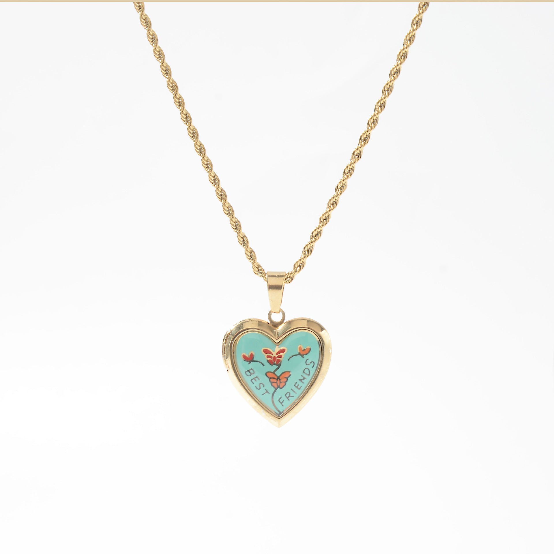 Wholesale Stainless steel Love photo box necklace