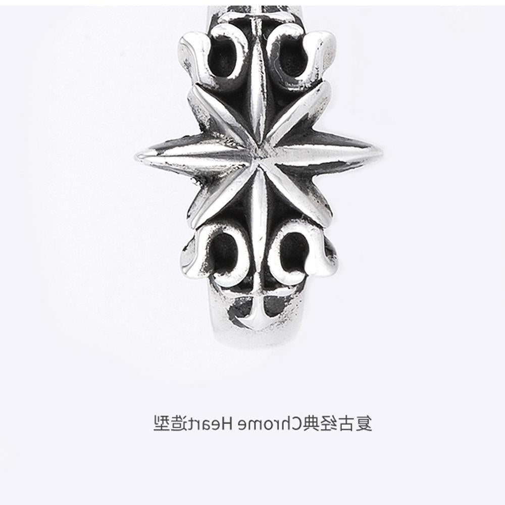 Wholesale Retro Six-Pointed Star Ring - Silver-Tone Metal,  Adjustable Size - Jewelry Accessory
