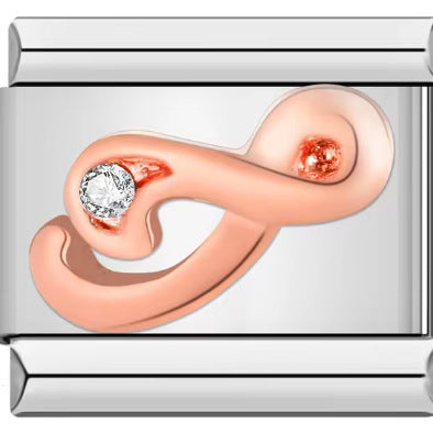 Wholesale Italian Charm Bracelet 9mm DIY 26 Artistic Letters   Creative Stainless Steel Composable Bracelet