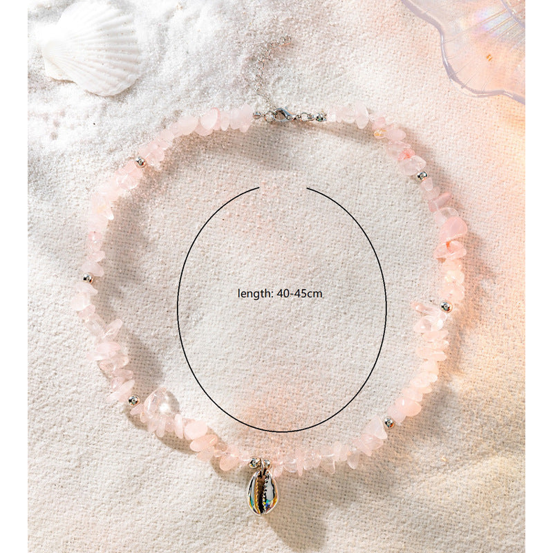 Wholesale Starfish Shell Necklace Adjustable Braided Bracelet Necklace Set ACC-NE-XLH003