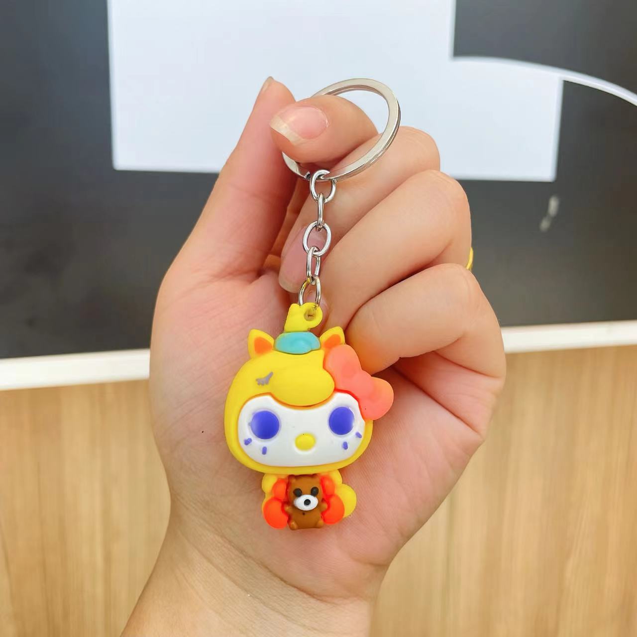Wholesale Cartoon Cute Silicone Keychains ACCVIP-KC-Qichu009