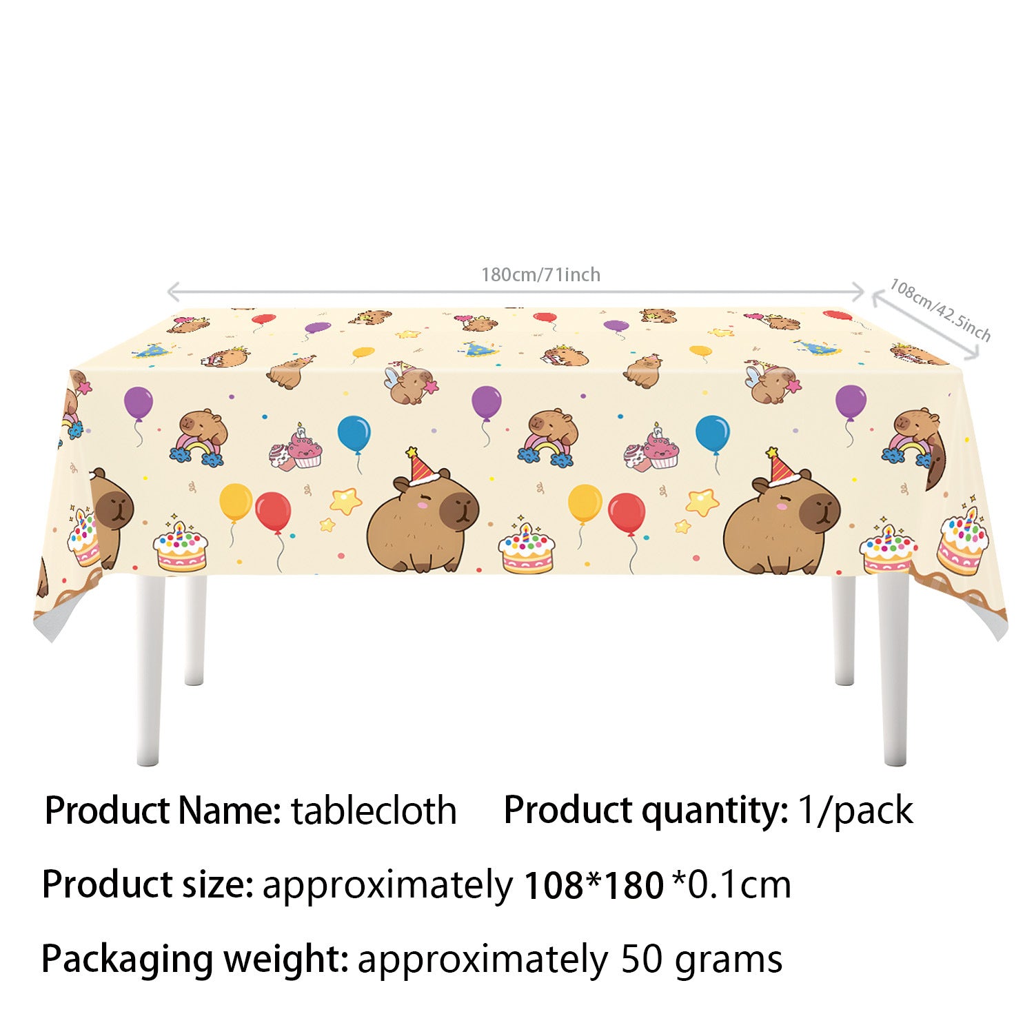 Wholesale Capybara Capybara themed birthday party tableware decorations first birthday gift layout paper plate banner pennant
