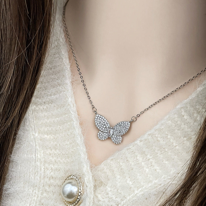 Wholesale  Butterfly Tassel  Cross Necklaces