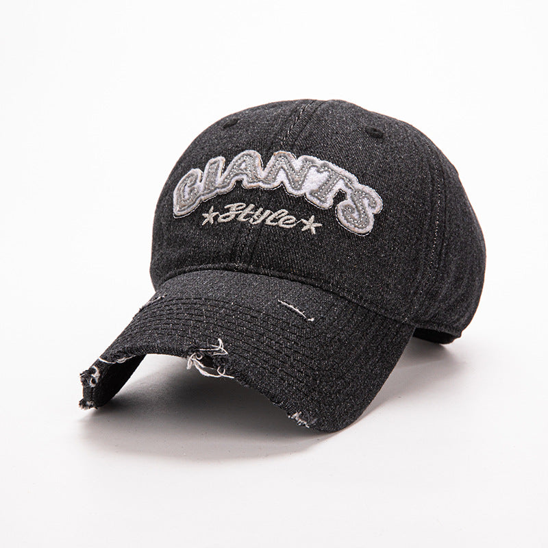 Wholesale Washed patch letter embroidered baseball cap