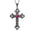 Wholesale Creative Flower Pattern Cross Diamond Necklace