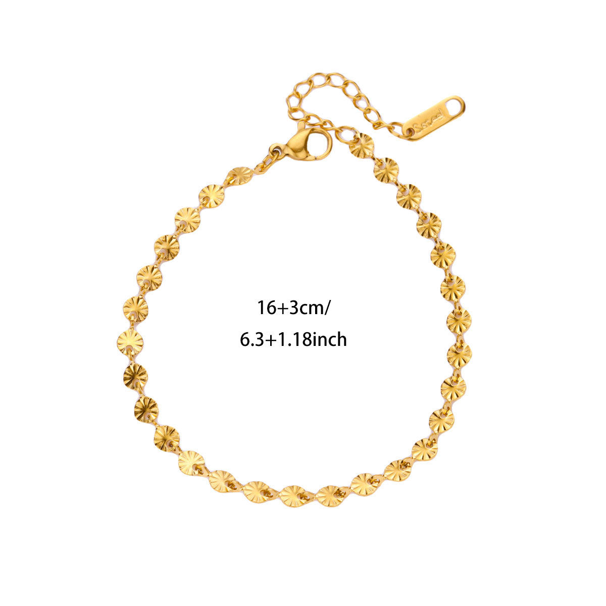 Wholesale Stainless Steel 18K Gold-Plated Bracelet