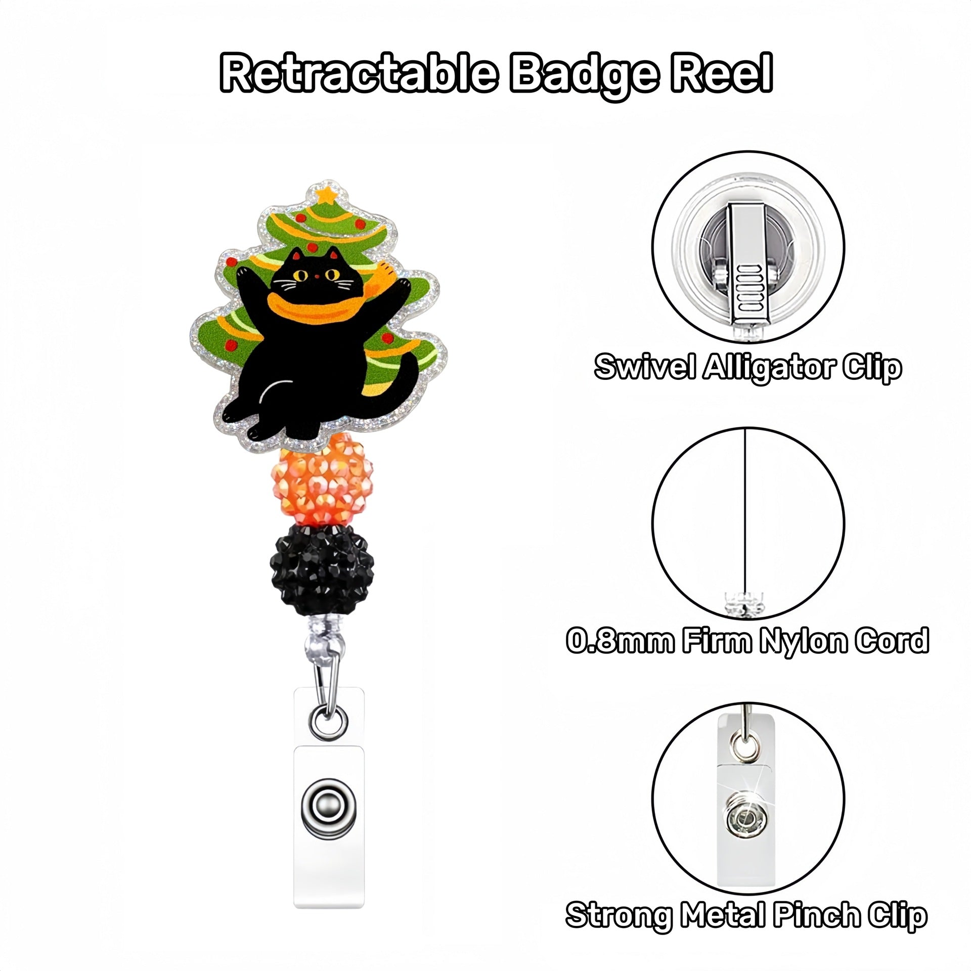 Wholesale 10pcs Acrylic Thanksgiving Badge Reels Keychains