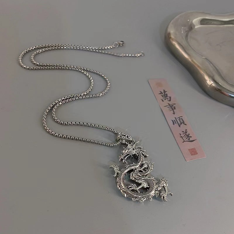 Wholesale Retro Long Sweater Chain Animal Year Necklace Long Necklace ACC-NE-BYJY006