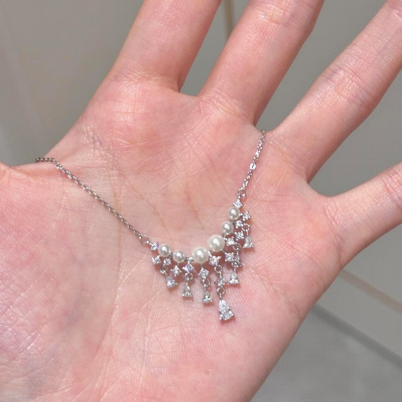 Wholesale starry teardrop necklace