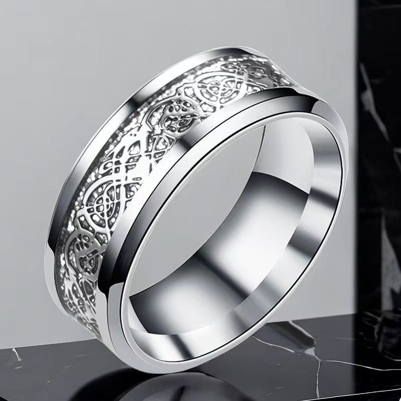 Wholesale Stainless Steel Rings Dragon Pattern Ring ACC-RS-Ruih002