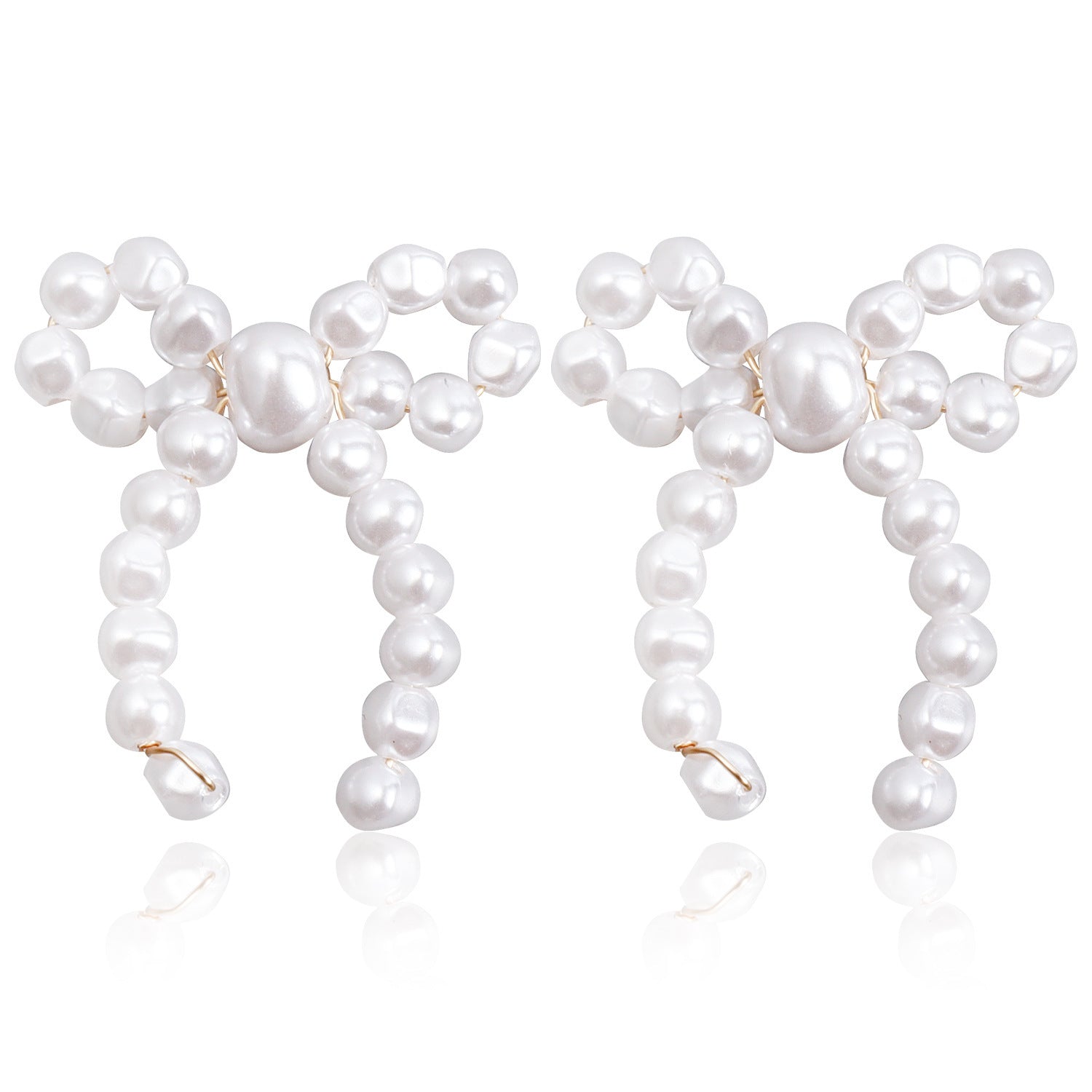 Wholesale Vintage Bow Hand Braided Earrings ACC-ES-Miaosi001