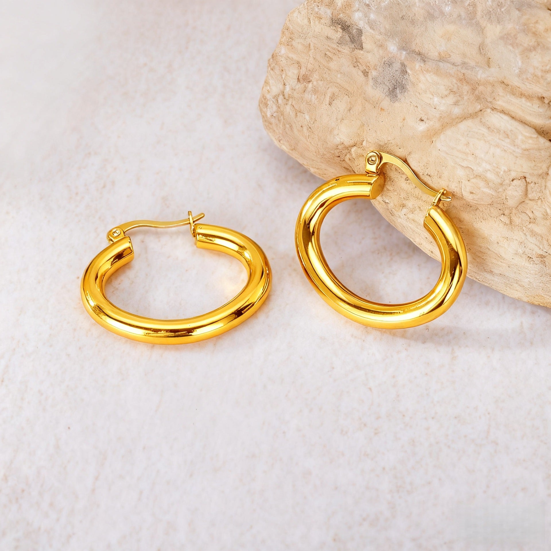 Wholesale Steel titanium hoop earrings