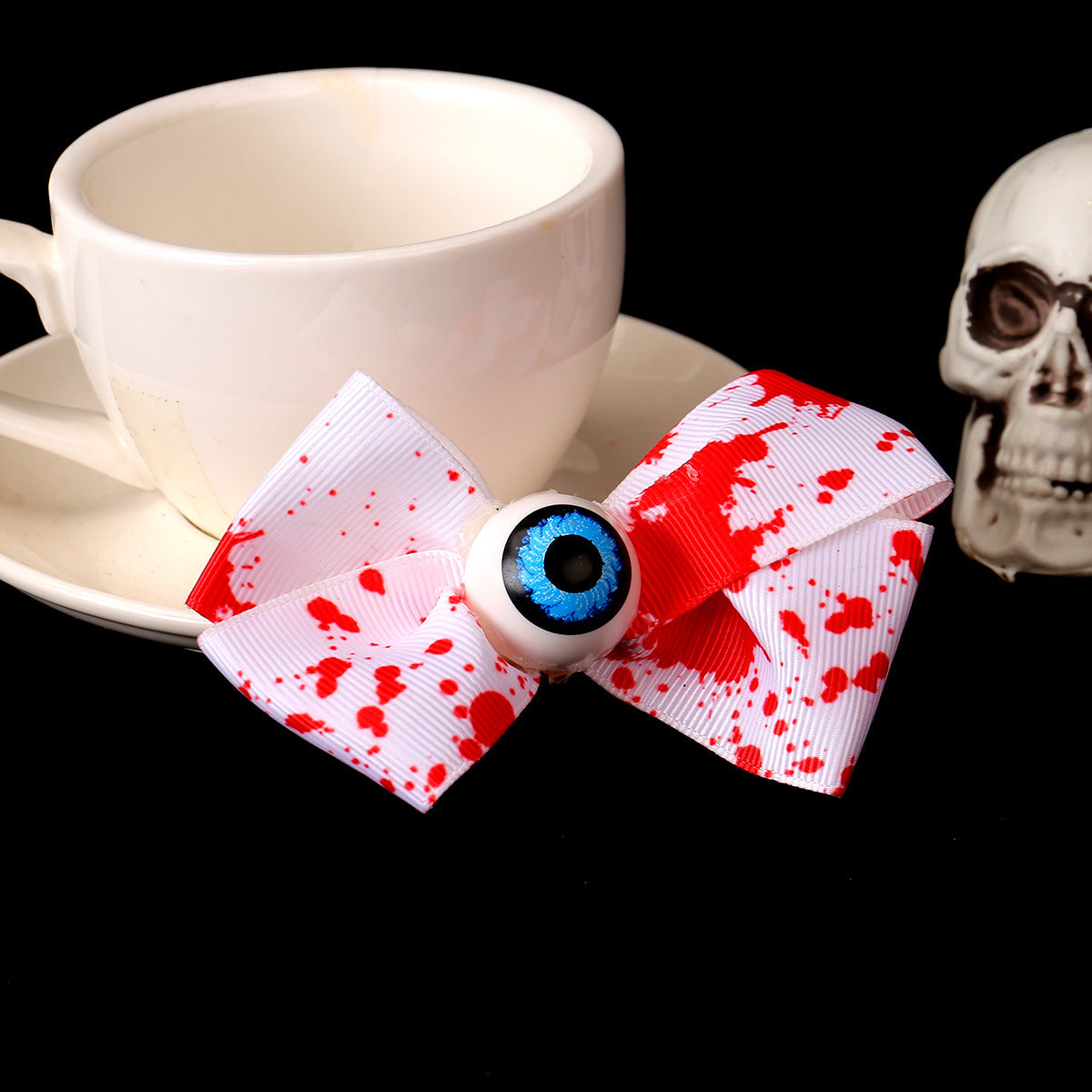 Wholesale Halloween Eyeball Bow Hairpin