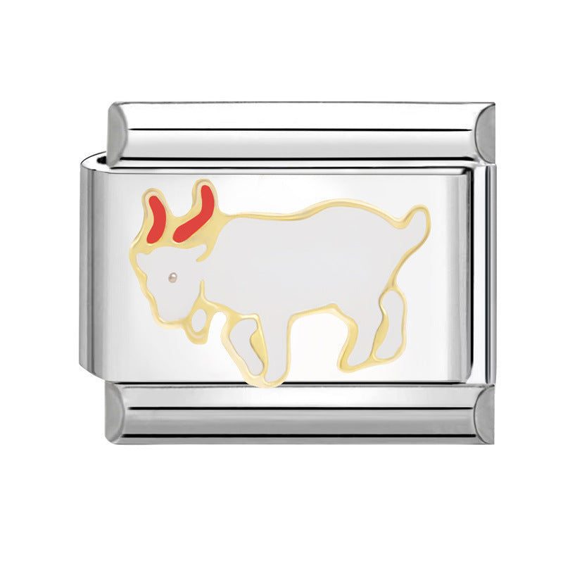 Wholesale Italian Modular Bracelet 9mm DIY Splicing Removable Titanium Steel Combinable Bracelet