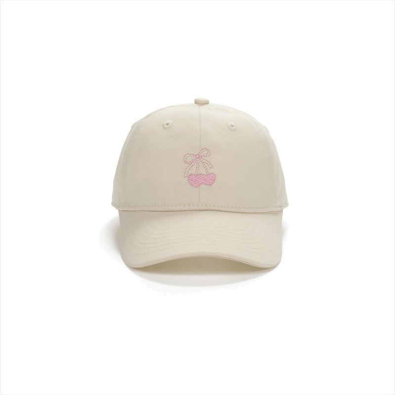 Wholesale  Bow Cherry Embroidered Cap Baseball Cap