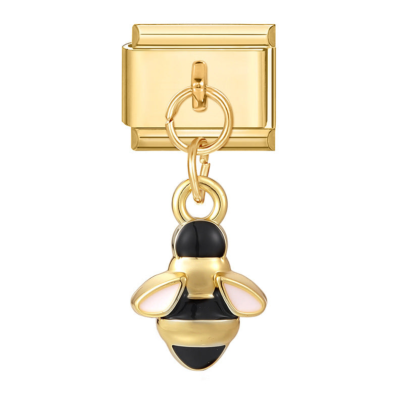 Wholesale  Italian Charm Bracelet 9mm DIY Splicing Cute Creative Stainless Steel Composable Bracelet