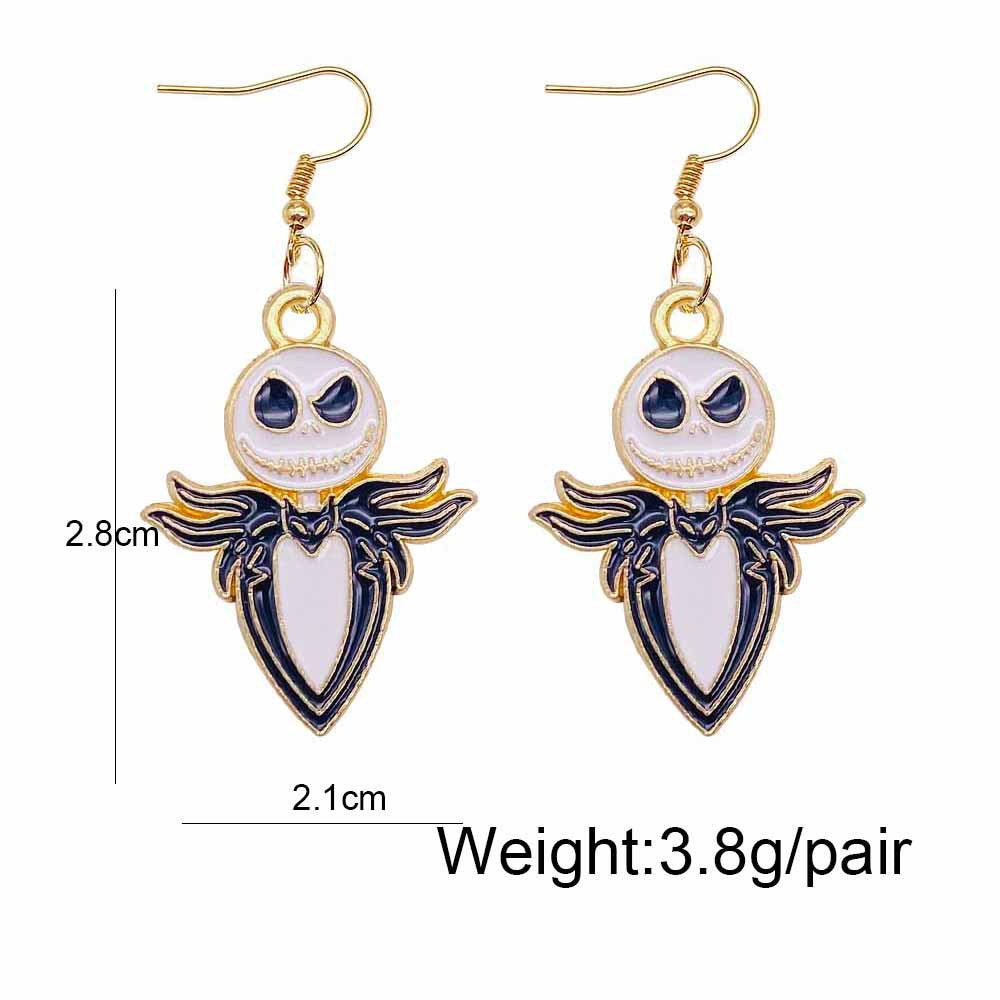 Wholesale Halloween Cartoon Ghost Pumpkin Imp Alloy Earrings ACC-ES-ChenY047