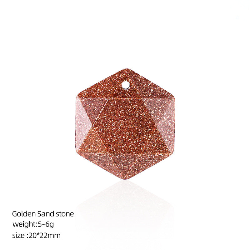 Wholesale Six Pointed Star Amethyst Natural Stone Pendant DIY Jewelry Accessory Boutique Gift For Resale