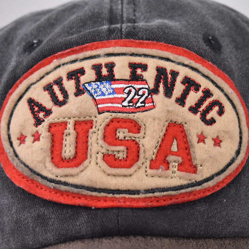 Wholesale Independence Day  embroidered baseball cap washed old