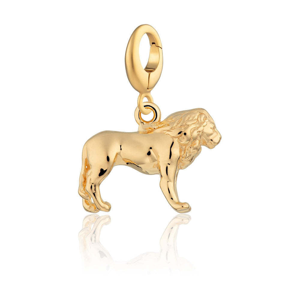 Wholesale Vacuum-plated 18K gold stainless steel DIY bear pendant necklace
