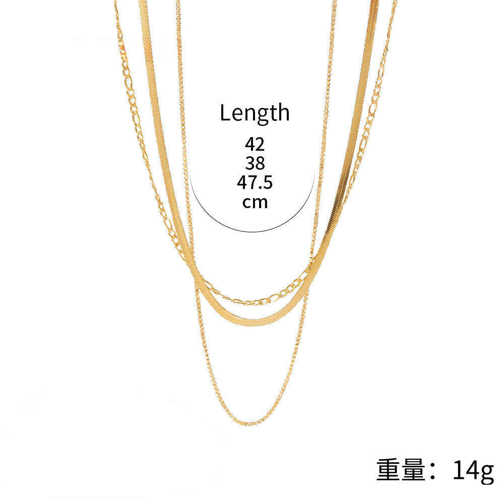 Wholesale Titanium Steel Necklace High-grade Gold Plated Necklace ACC-NE-ZhenYou001