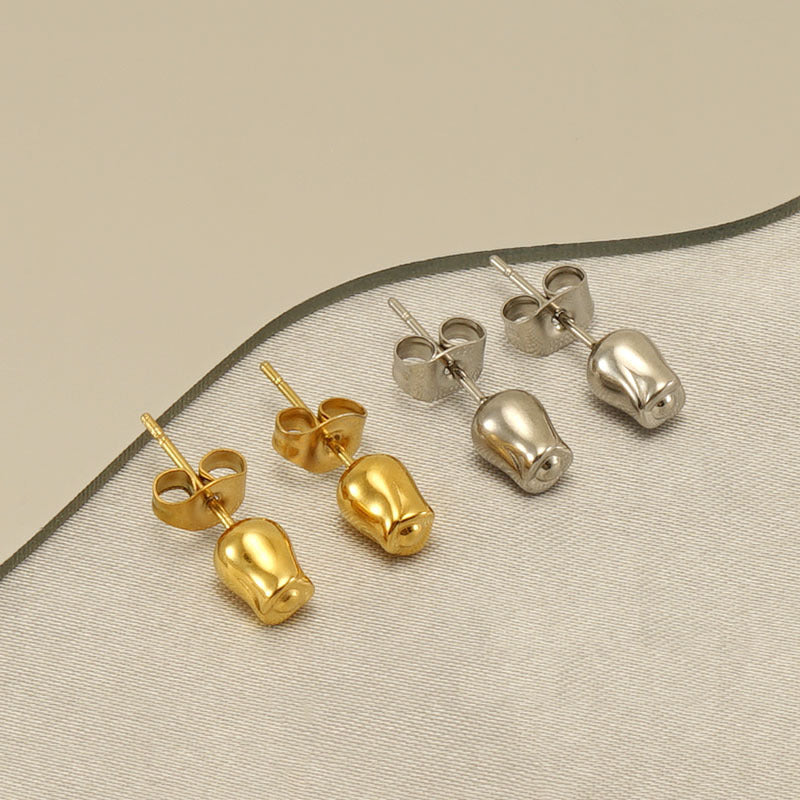 Wholesale  stainless steel pearl earrings luxury high-end earrings